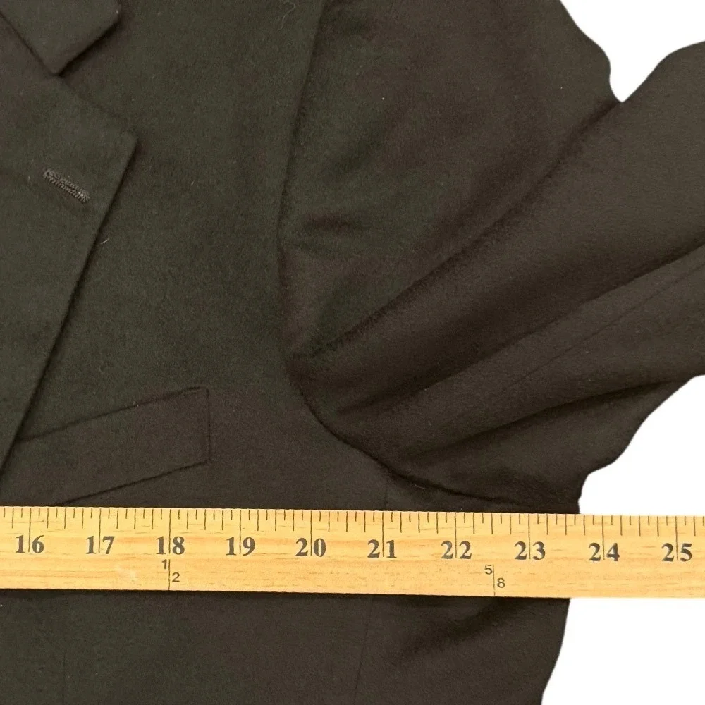 Nordstrom Classics 100% Loro Piana Cashmere Blazer Mens 46 XLG Black Sport Coat